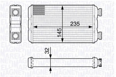 MAGNETI MARELLI 350218338000 -  Теплообменник, отопление салона